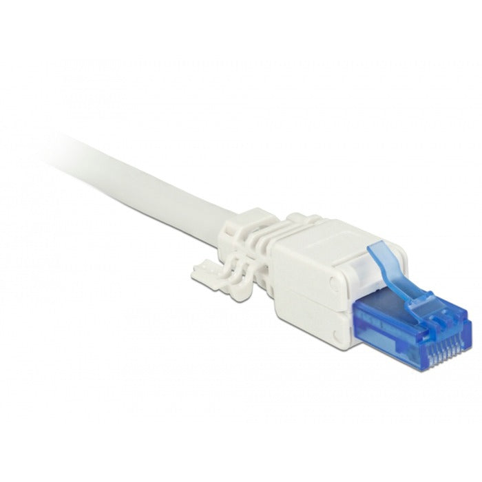 DeLOCK RJ-45 Stecker Cat.6a UTP (weiss, 2 Stück)
