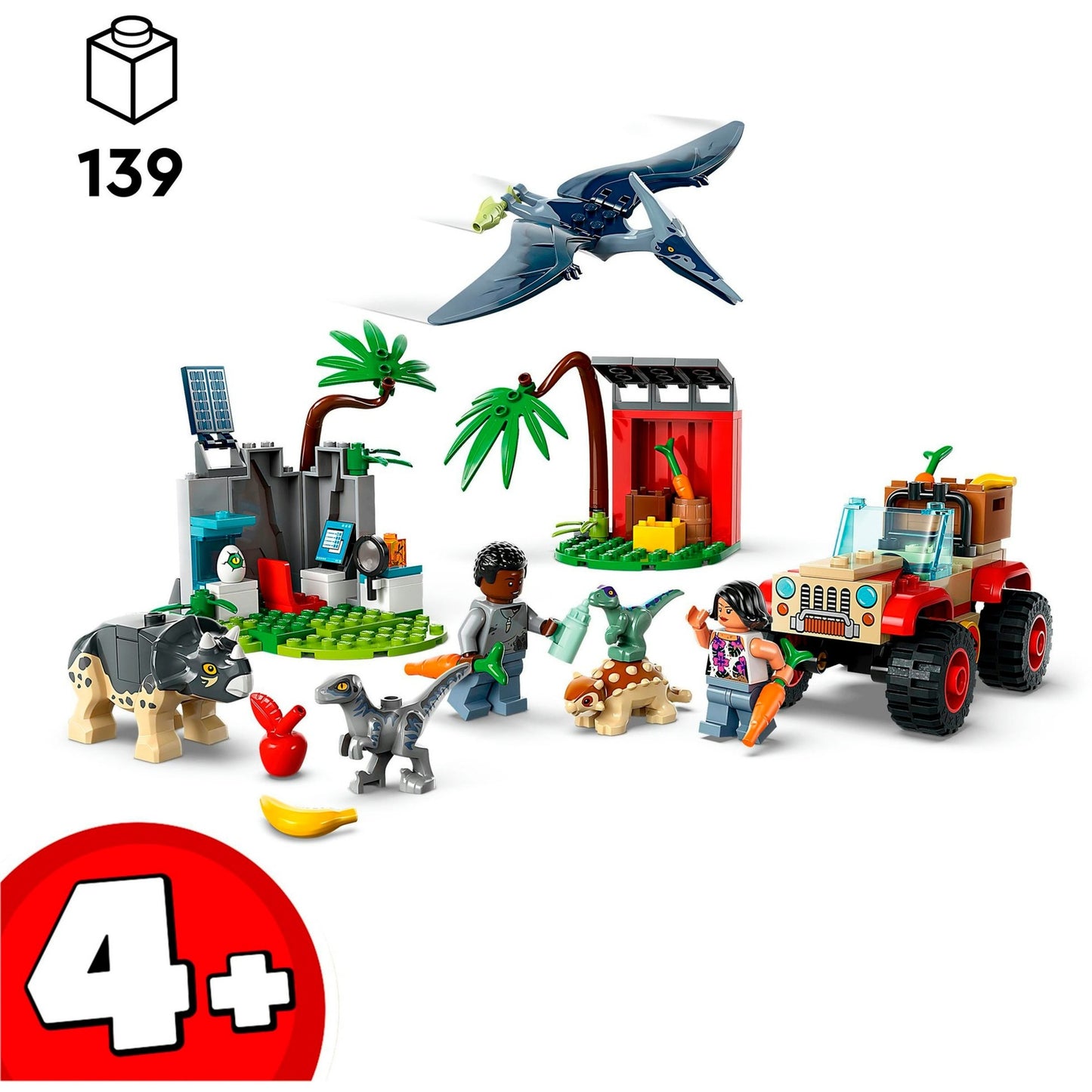 LEGO 76963 Jurassic World Rettungszentrum für Baby-Dinos, Konstruktionsspielzeug