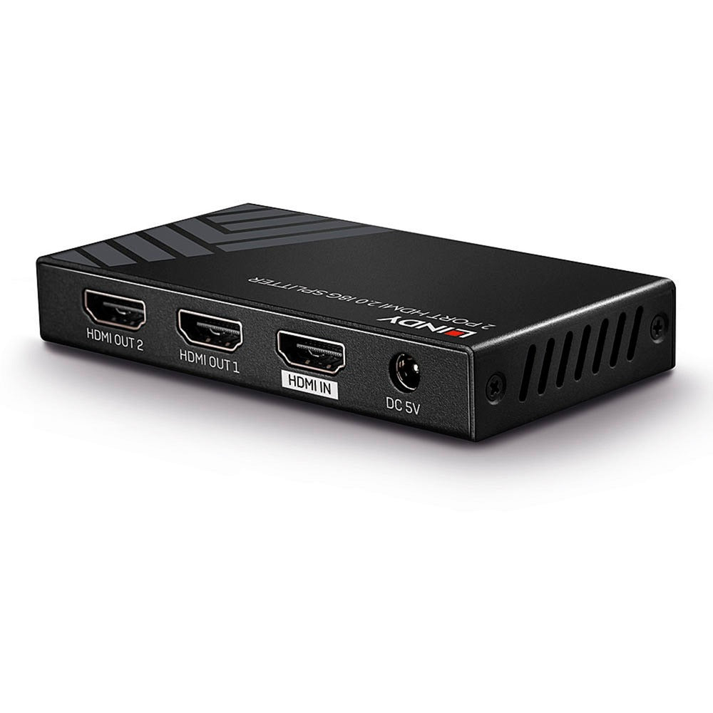 Lindy 2 Port HDMI Splitter 18G (schwarz, HDR HDCP 2.2)