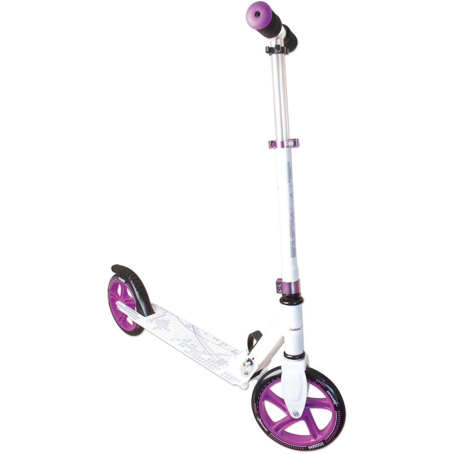 Muuwmi Aluminium Scooter 200 mm (weiss/violett)