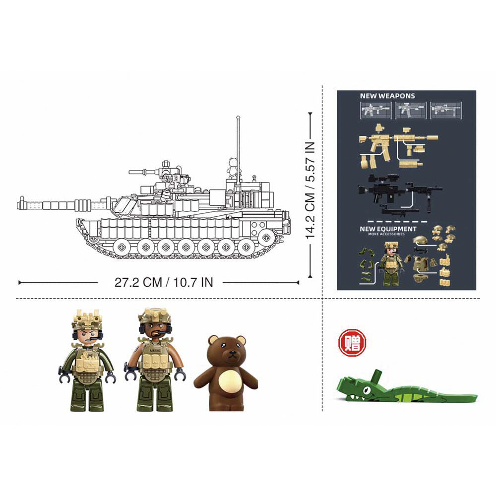 ModelBricks M1A2 Tusk2S, Konstruktionsspielzeug