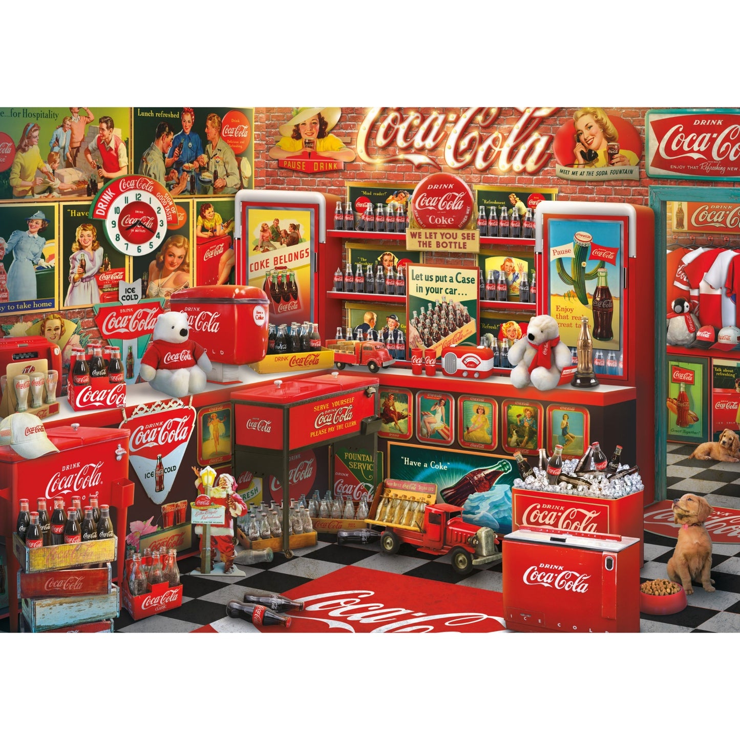 Schmidt Spiele Coca Cola - Nostalgie-Shop (1000 Teile)