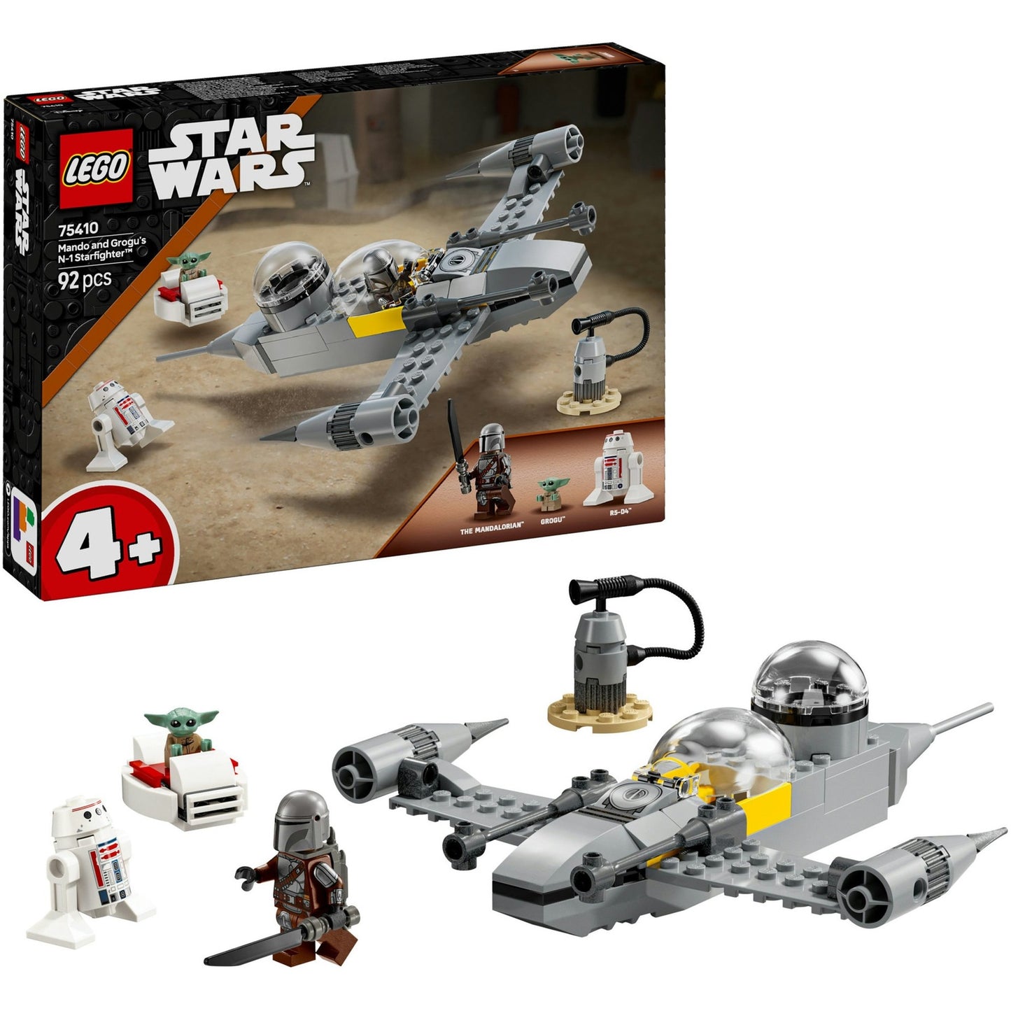 75410 Star Wars Mandos und Grogus N-1 Starfighter, Konstruktionsspielzeug