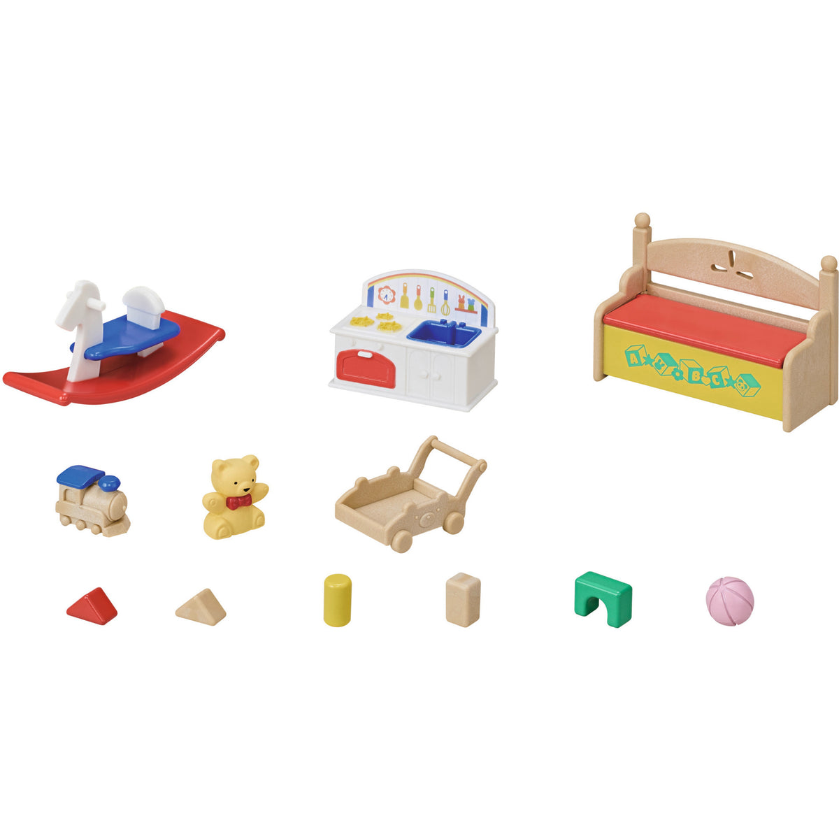 Sylvanian Families - Baby Kindergarten Spielzeug mit Figuren, Konstruktionsspielzeug
