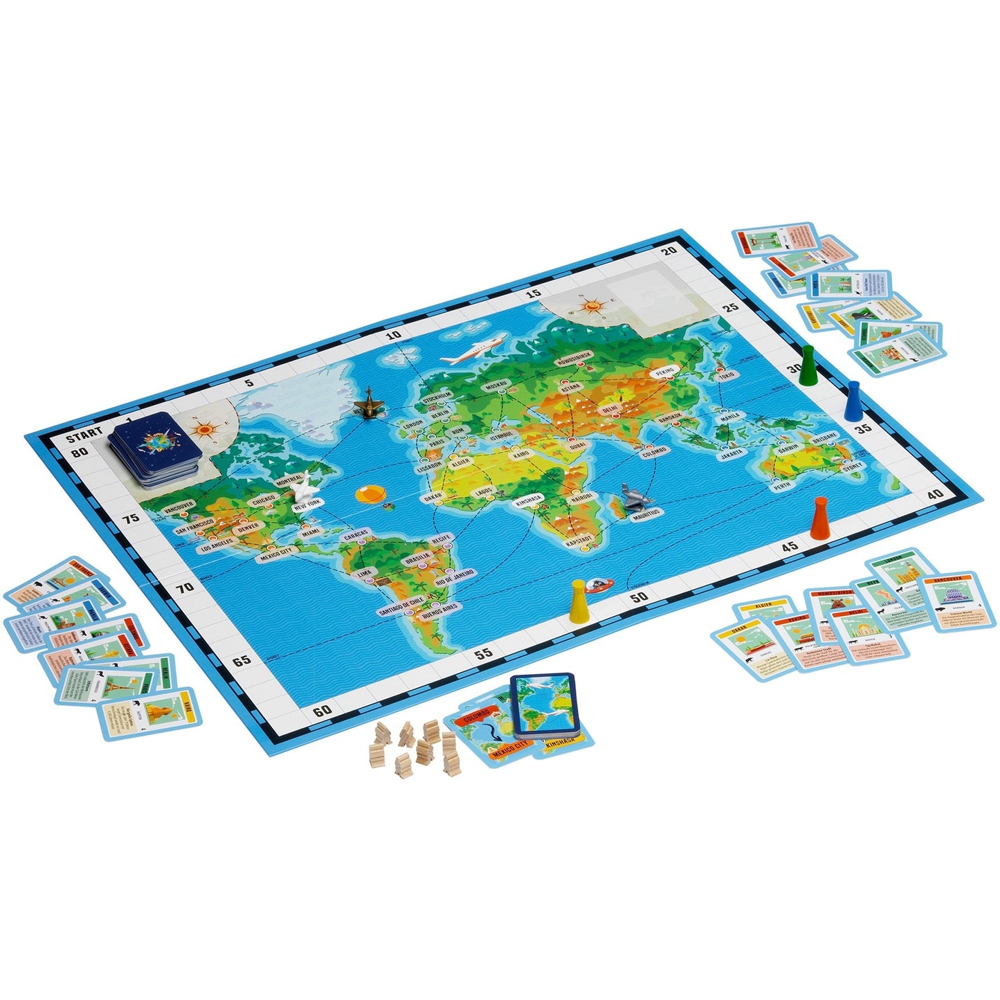 Reise um die Erde, Brettspiel