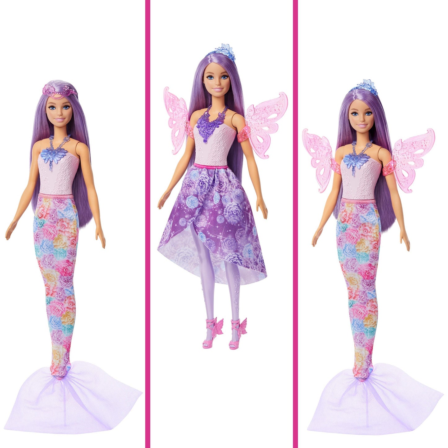 Barbie 3-in-1 Fantasy Puppe