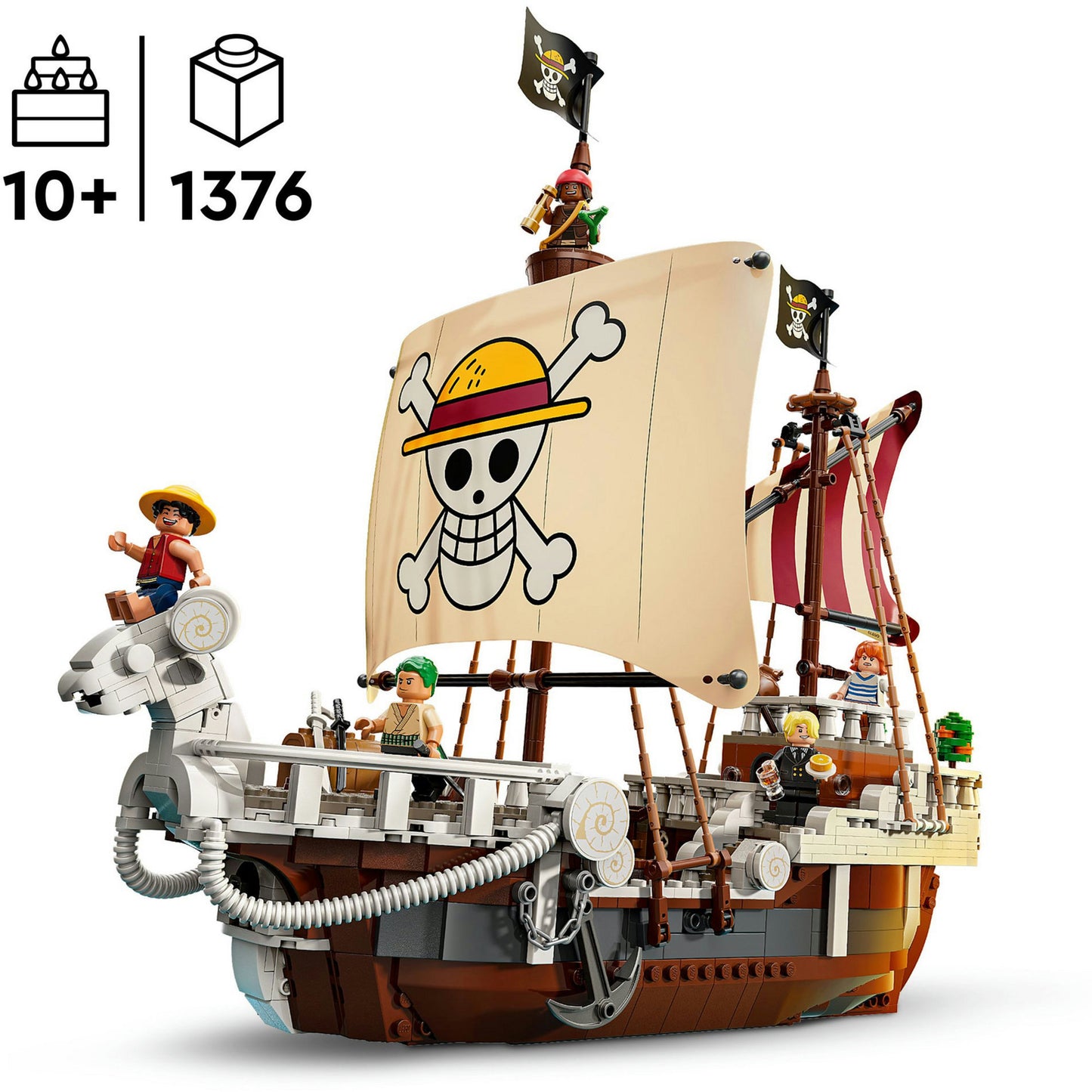 75639 One Piece Das Piratenschiff Flying Lamb, Konstruktionsspielzeug
