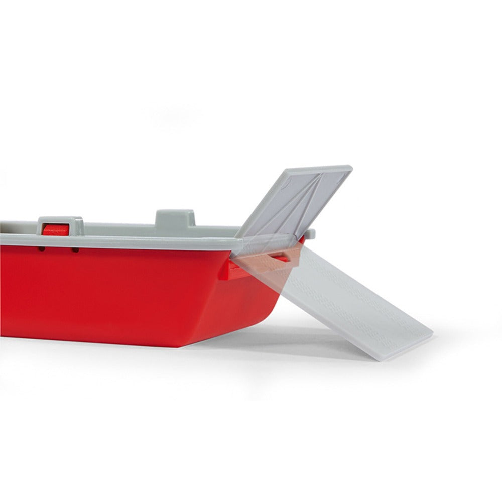 SIKU SUPER Feuerwehr Arbeitsboot (rot/grau)