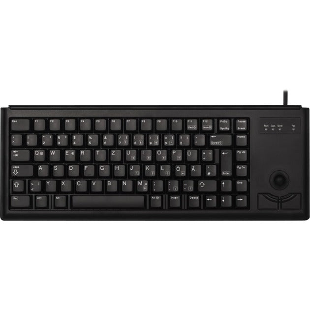 Cherry Slim Line G84-4400 (schwarz, DE-Layout, Cherry Mechanisch, integr. Trackball)