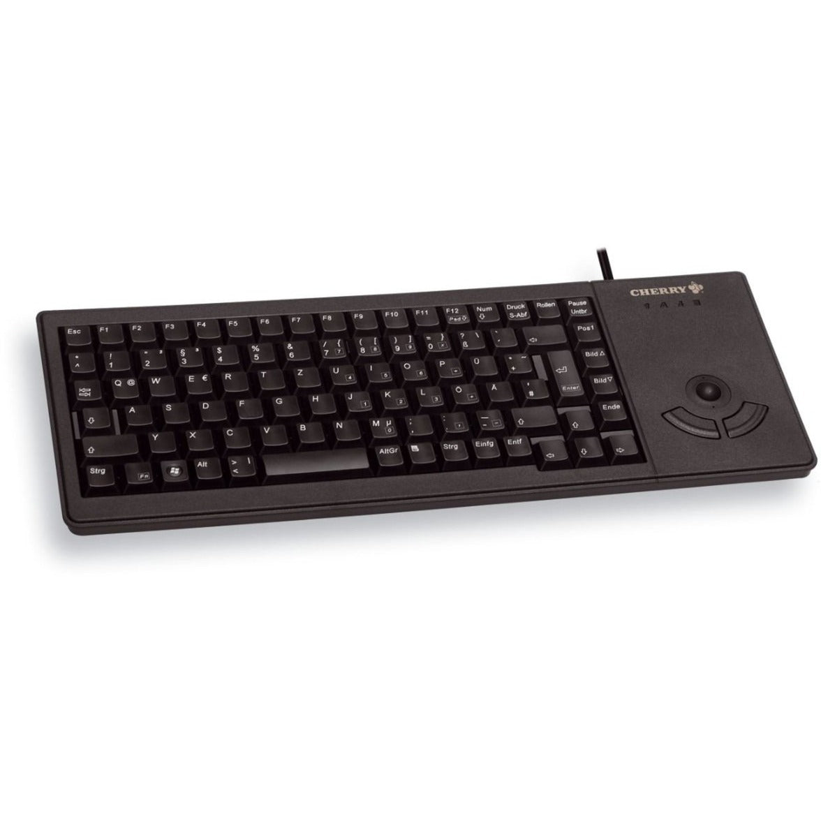 Cherry XS Trackball Keyboard G84-5400 (schwarz, DE-Layout)