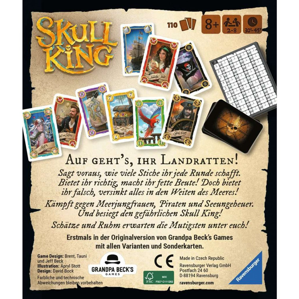 Ravensburger Skull King, Kartenspiel