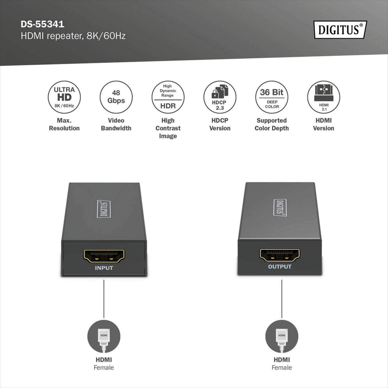 HDMI Repeater 8K / 60Hz