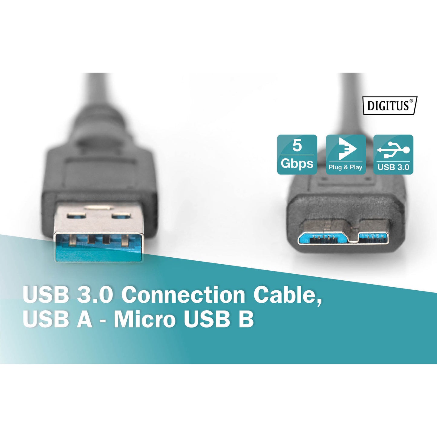 USB 3.2 Gen 1 Anschlusskabel USB-A > Micro USB-B
