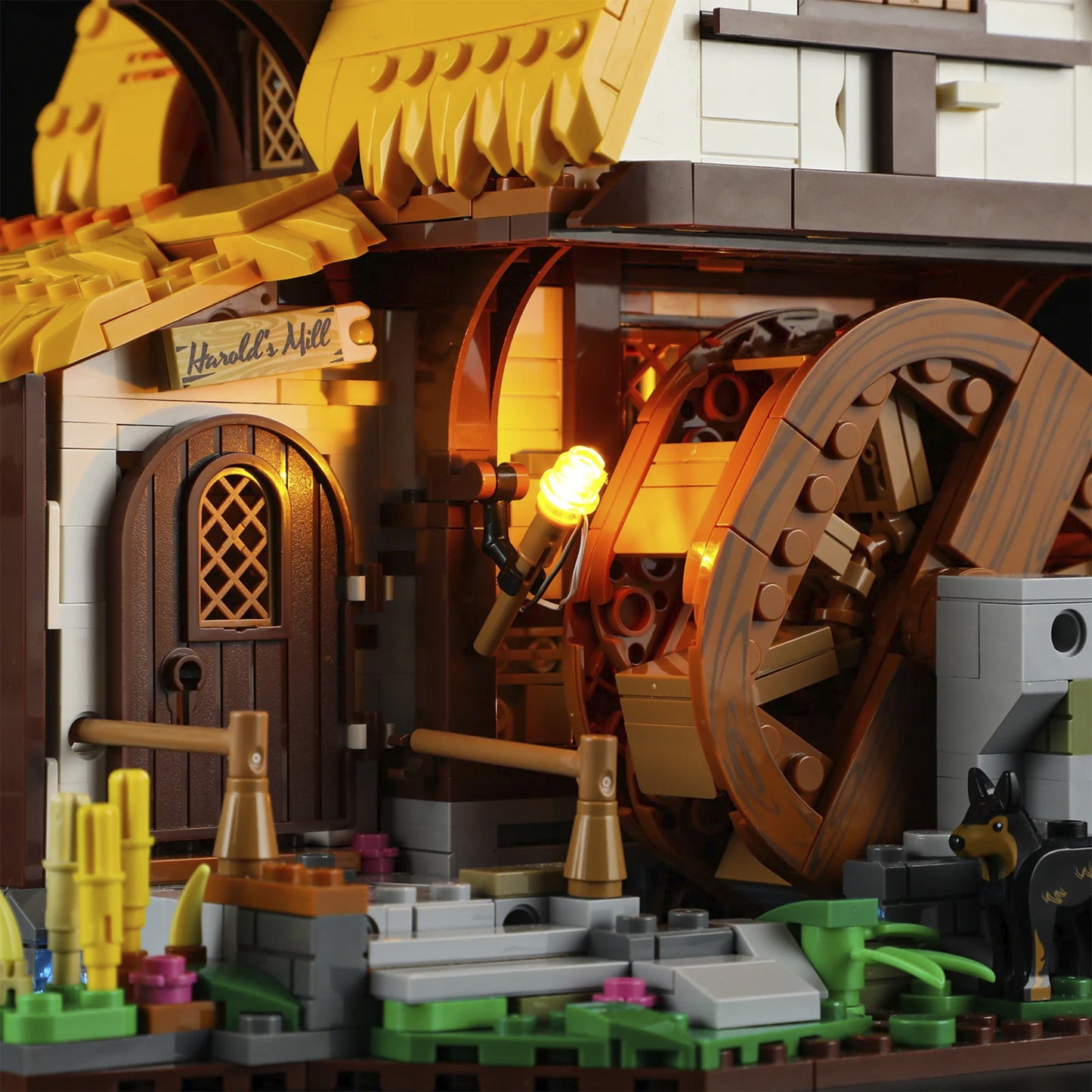 Mittelalterliche Wassermühle, Konstruktionsspielzeug