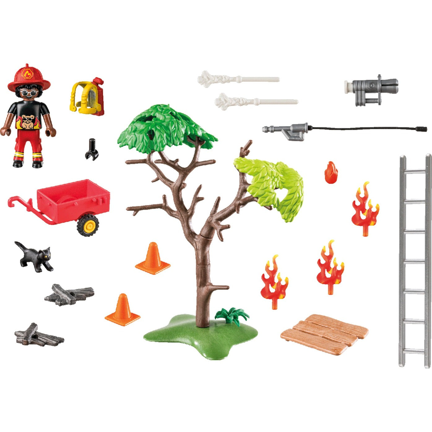 PLAYMOBIL 70917 DUCK ON CALL Feuerwehr Action. Rette die Katze!, Konstruktionsspielzeug