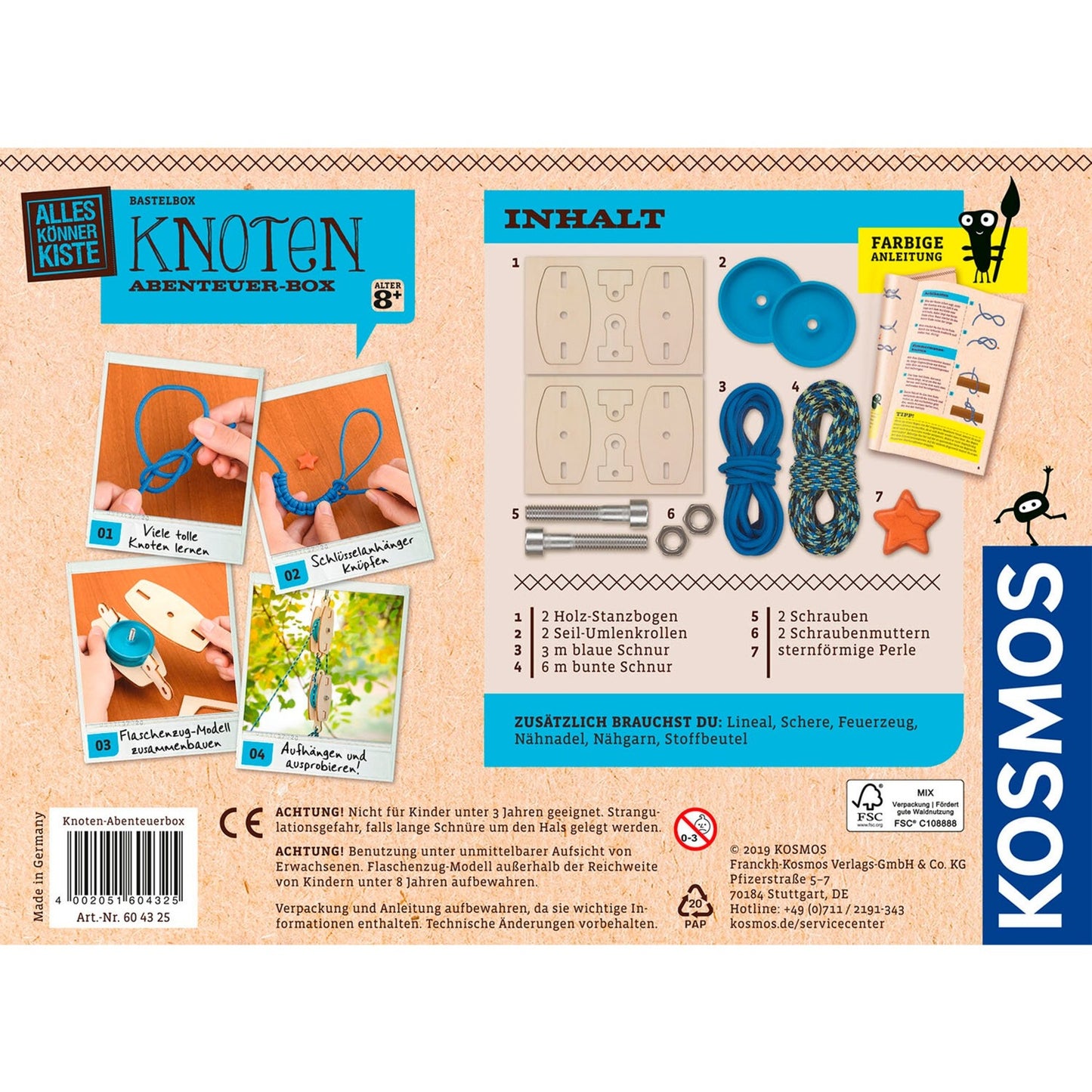 Kosmos Bastelbox Knoten Abenteuer-Box