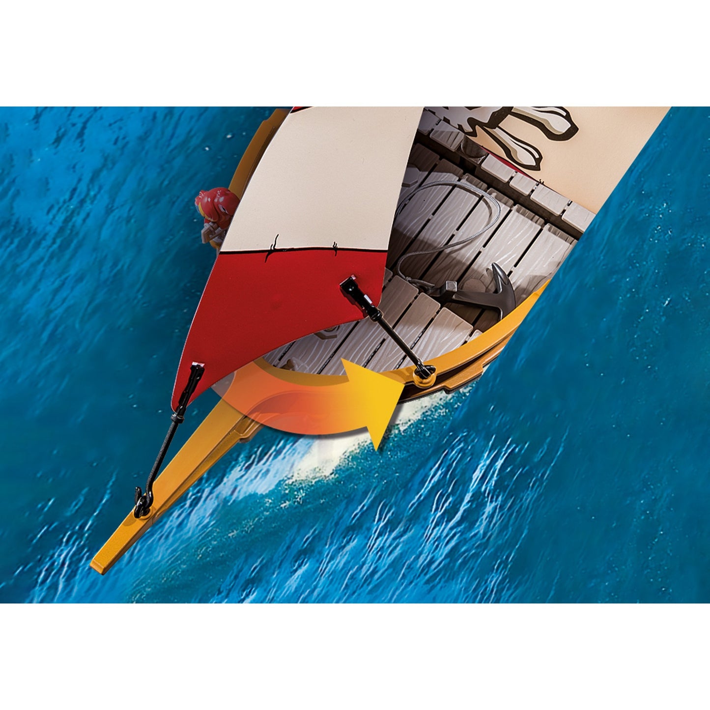 PLAYMOBIL 71418 Pirates Kleines Piratenschiff, Konstruktionsspielzeug