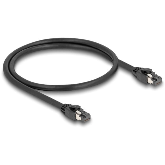 DeLOCK Netzwerkkabel RJ-45 Cat.8.1 S/FTP, bis 40 Gbps (schwarz, 50cm)