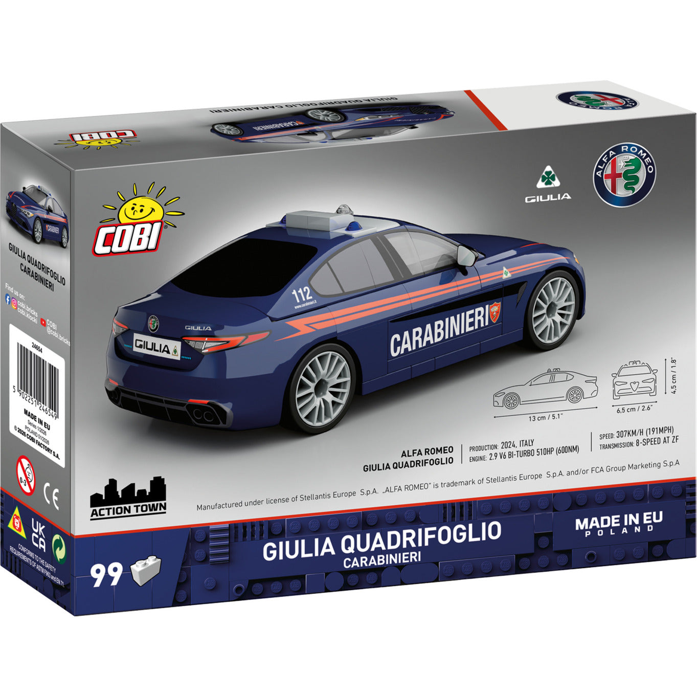 Giulia Quadrifoglio Carabinieri, Konstruktionsspielzeug