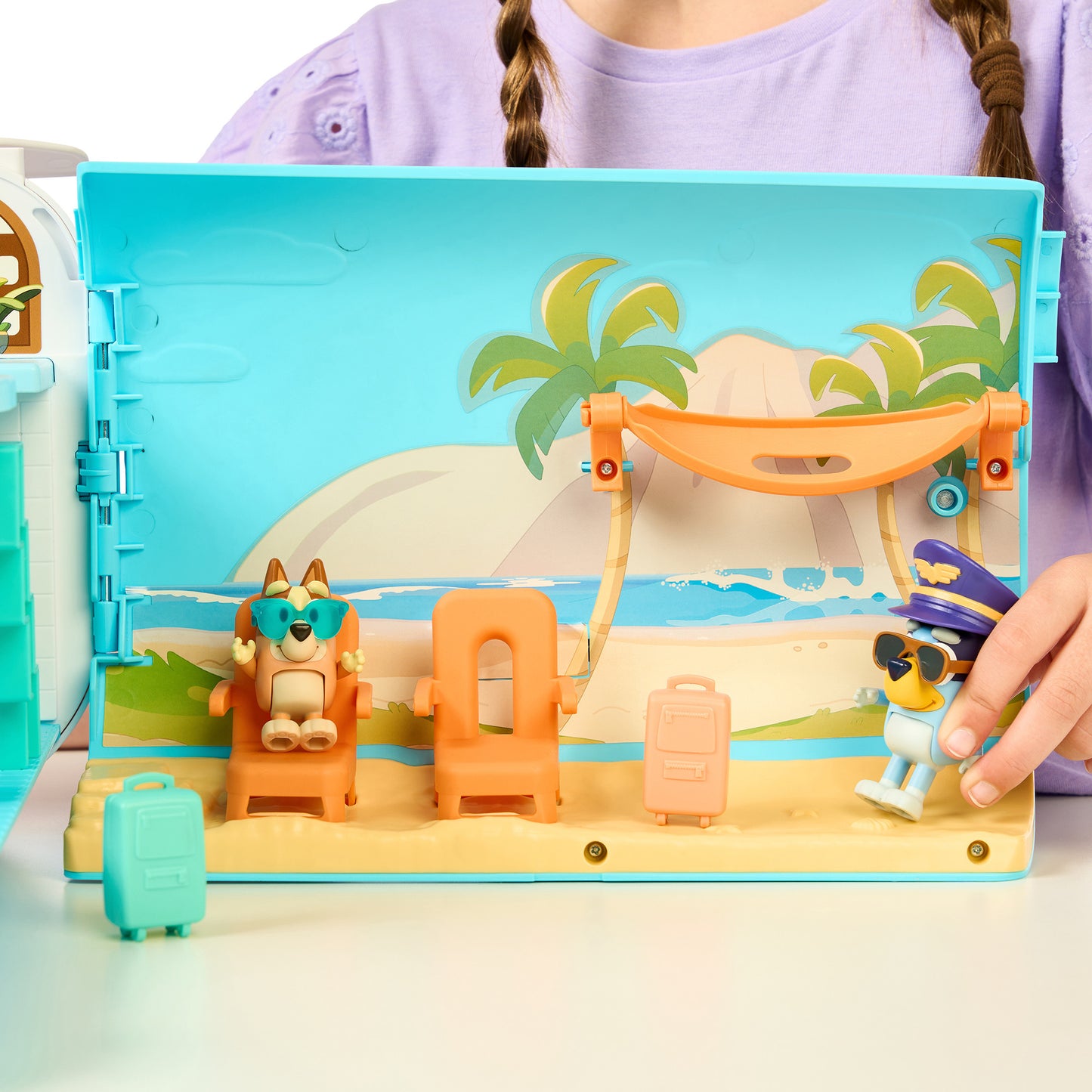 Bluey - 3-in-1 Airplane Spielset, Spielfahrzeug