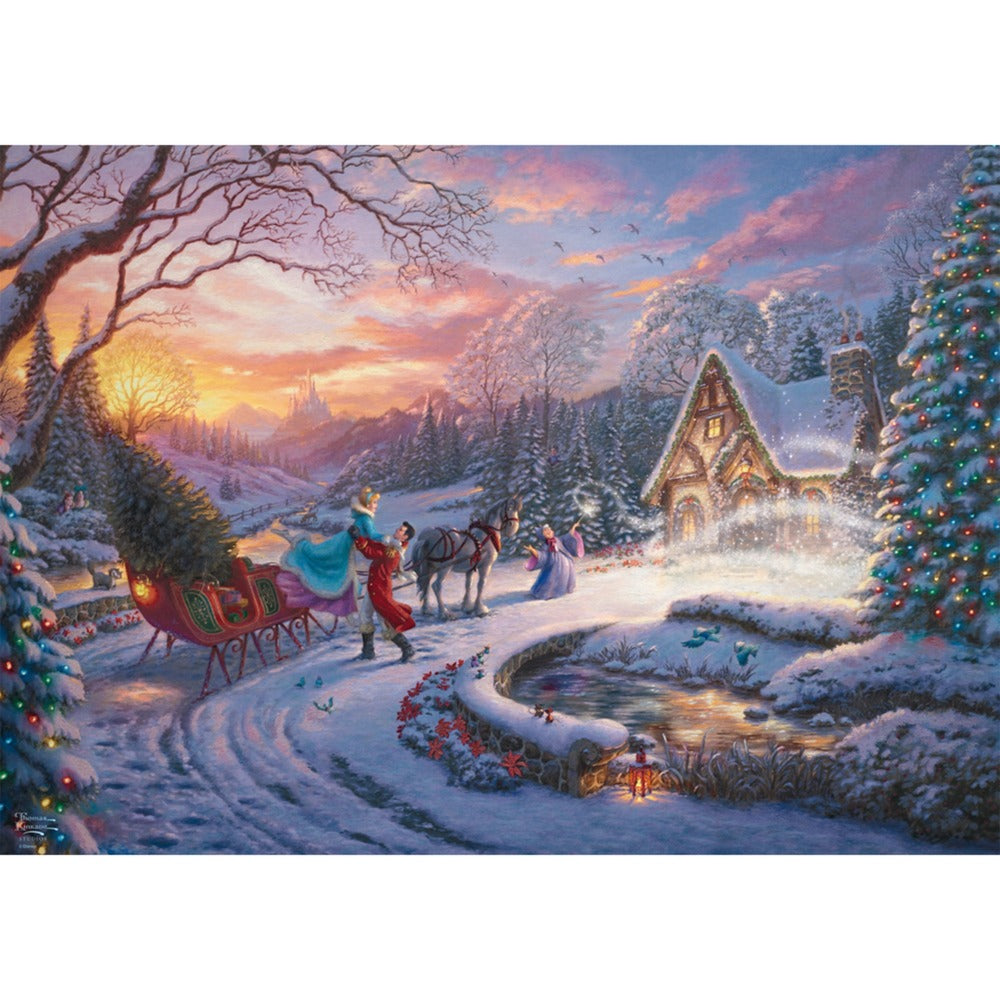 Thomas Kinkade Studios: Disney Dreams Collection - Cinderella Bringing Home the Tree, Puzzle
