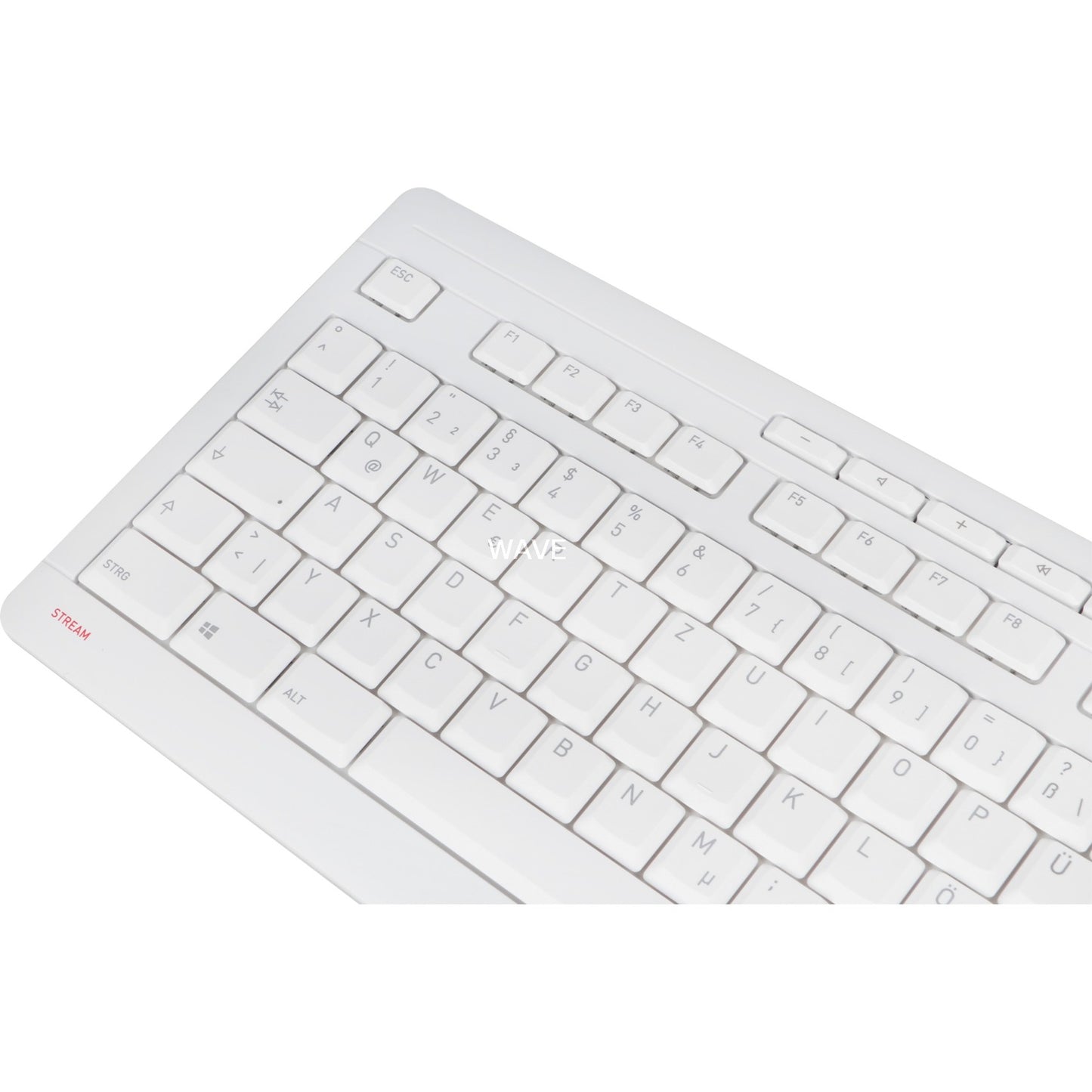 Cherry STREAM KEYBOARD TKL (weiss/grau, DE-Layout, Cherry SX-Scherentechnologie)