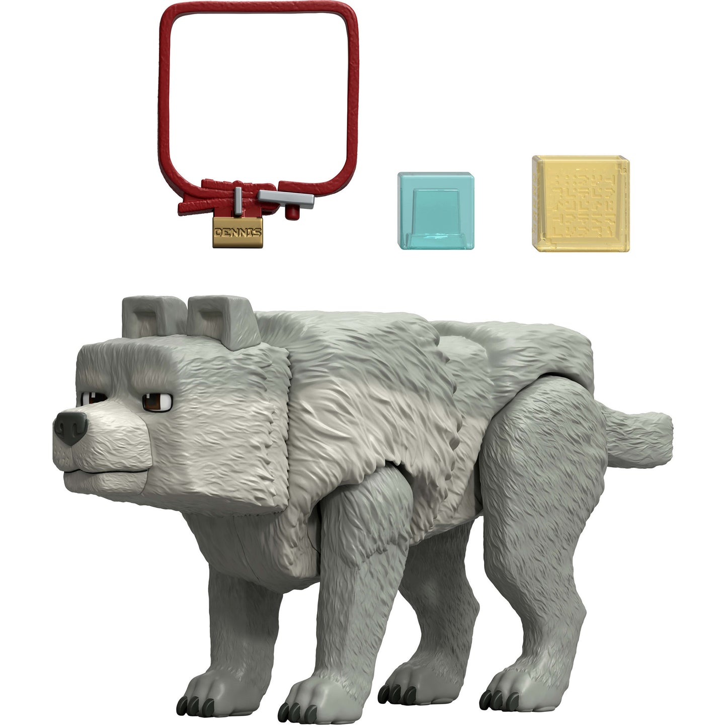 Minecraft Movie Wolf Actionfigur und Zubehör, Spielfigur