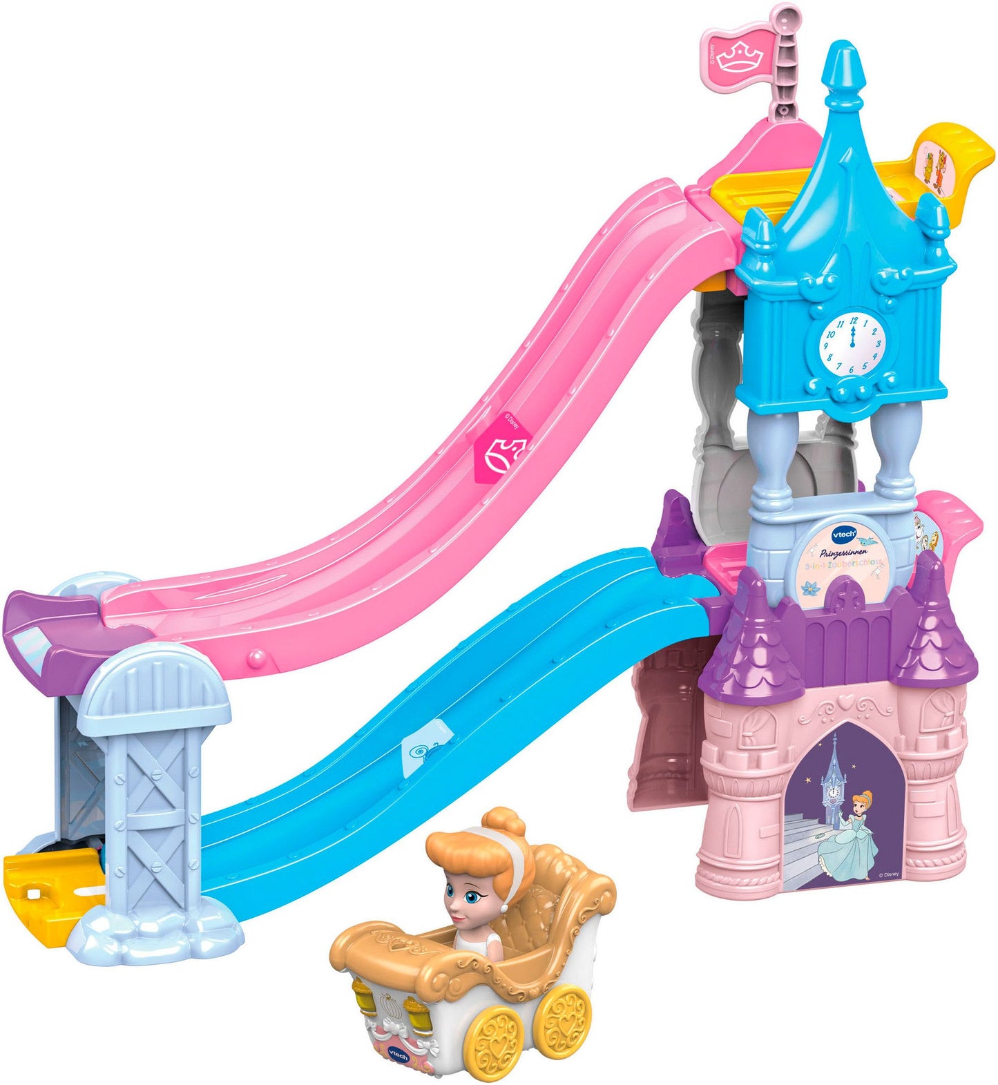 Tut Tut Baby Flitzer - Prinzessinen 3-in-1-Zauberschloss, Spielgebäude