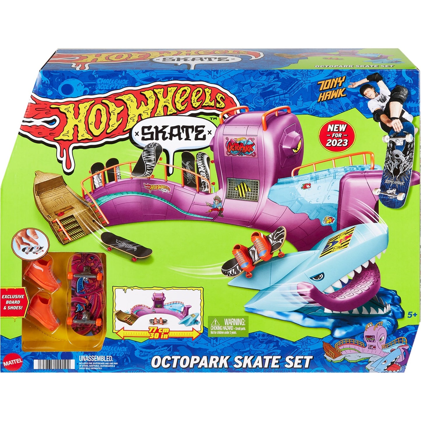 Hot Wheels Skate Octopark Skate Set, Spielfahrzeug