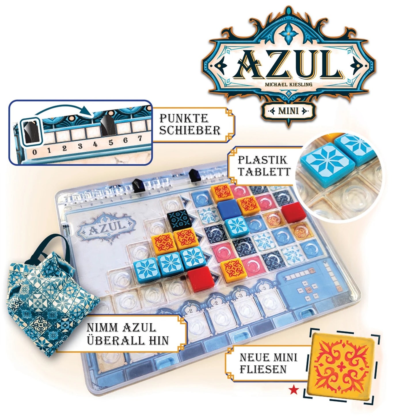 Asmodee Azul Mini, Brettspiel