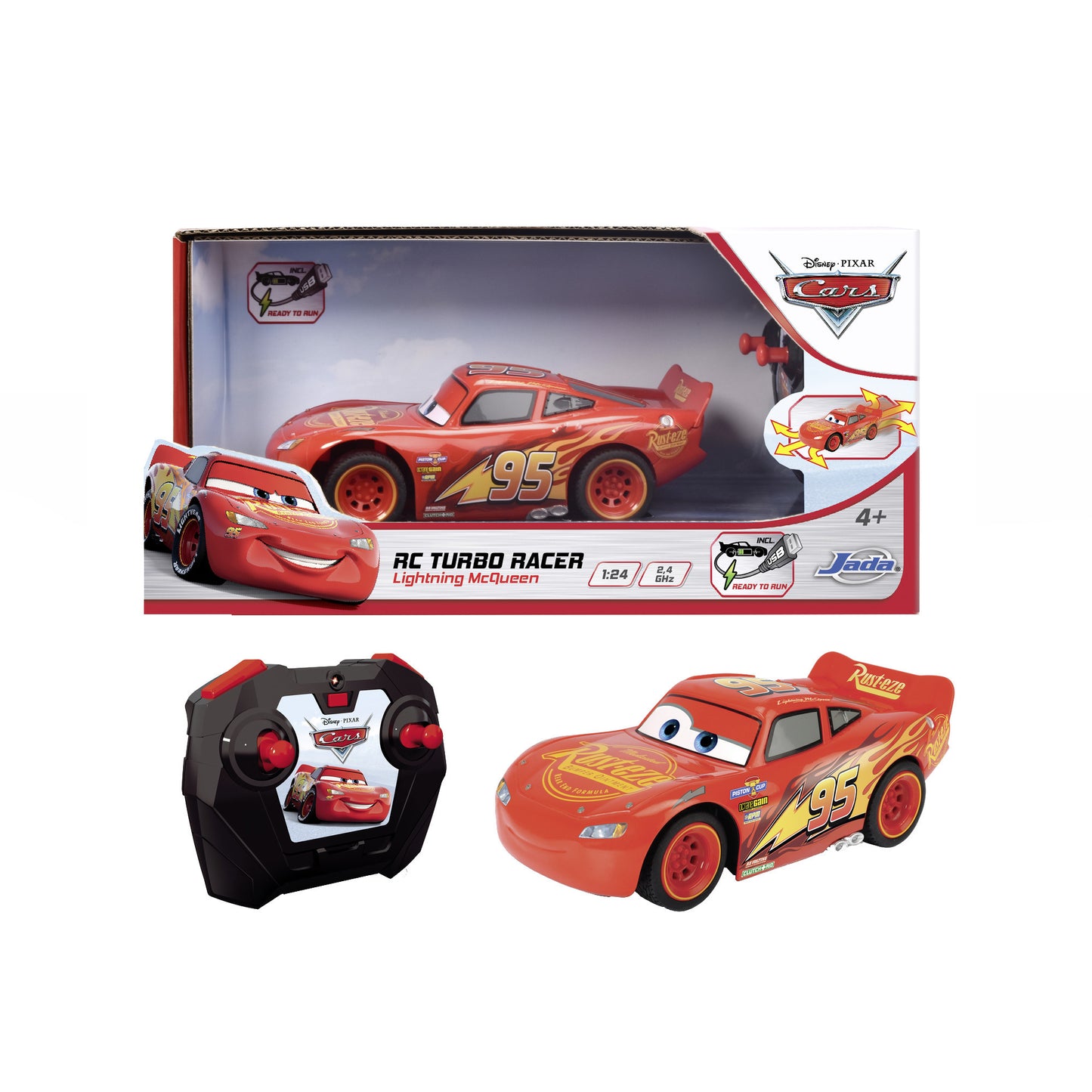 RC Cars 3 Lightning McQueen Turbo Racer