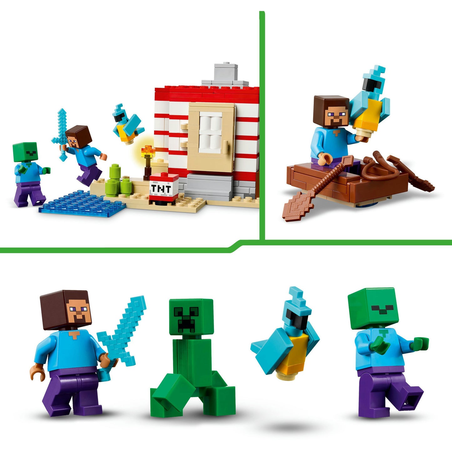 21275 Minecraft Das TNT-Dschungelhaus, Konstruktionsspielzeug