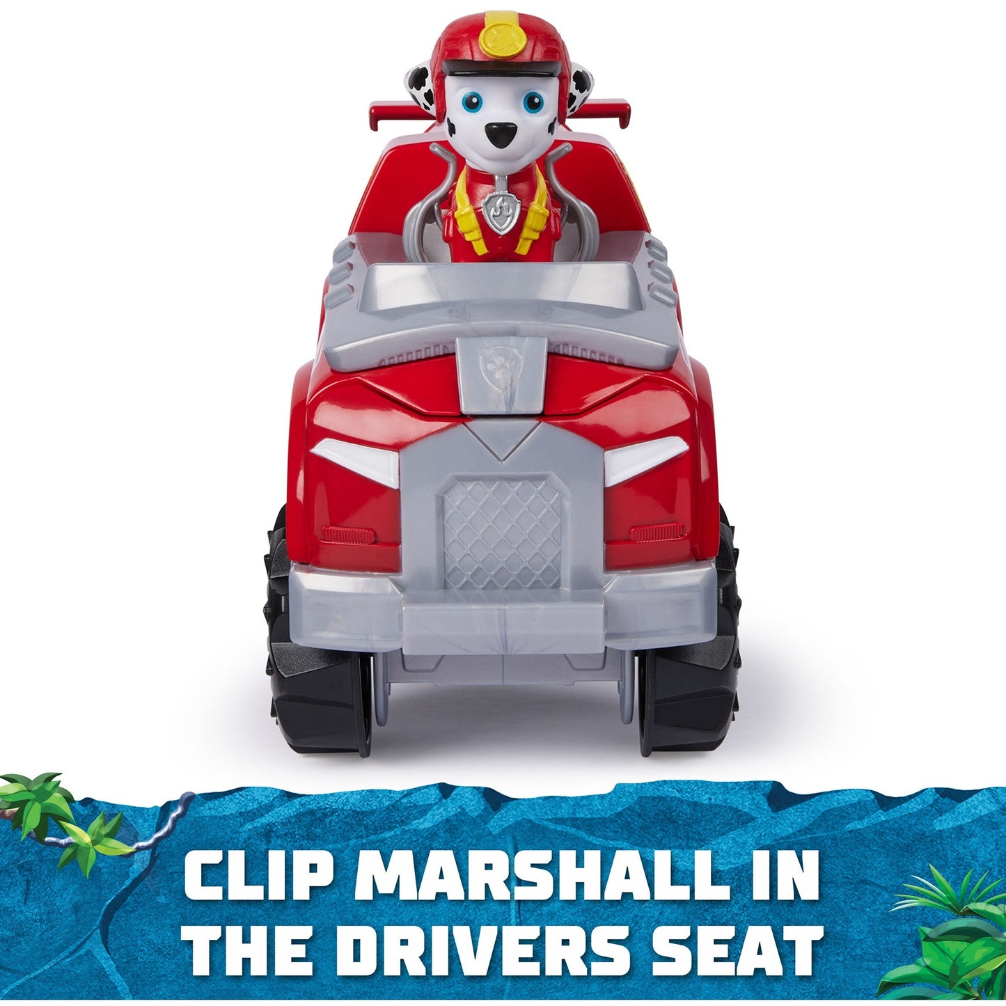 Spin Master Paw Patrol - Jungle Pups Elefanten-Fahrzeug mit Marshall-Figur, Spielfahrzeug