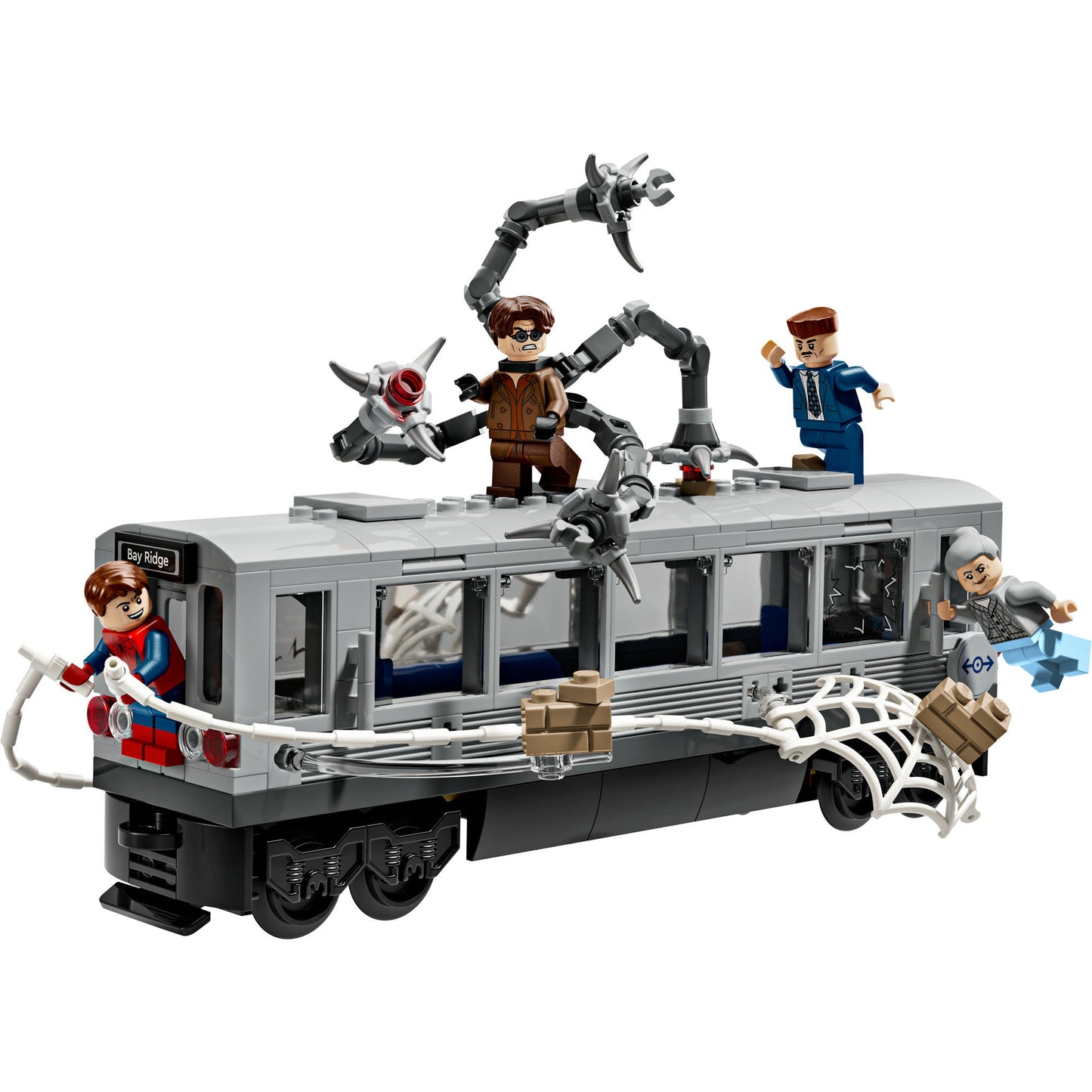 76321 Marvel Super Heroes Spider-Man vs. Doc Ock: Showdown in der U-Bahn, Konstruktionsspielzeug
