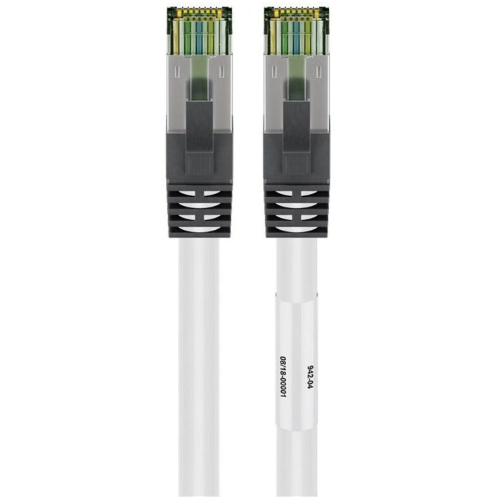 Goobay Patchkabel CAT8.1 S/FTP (PiMF) (weiss, 1 Meter)