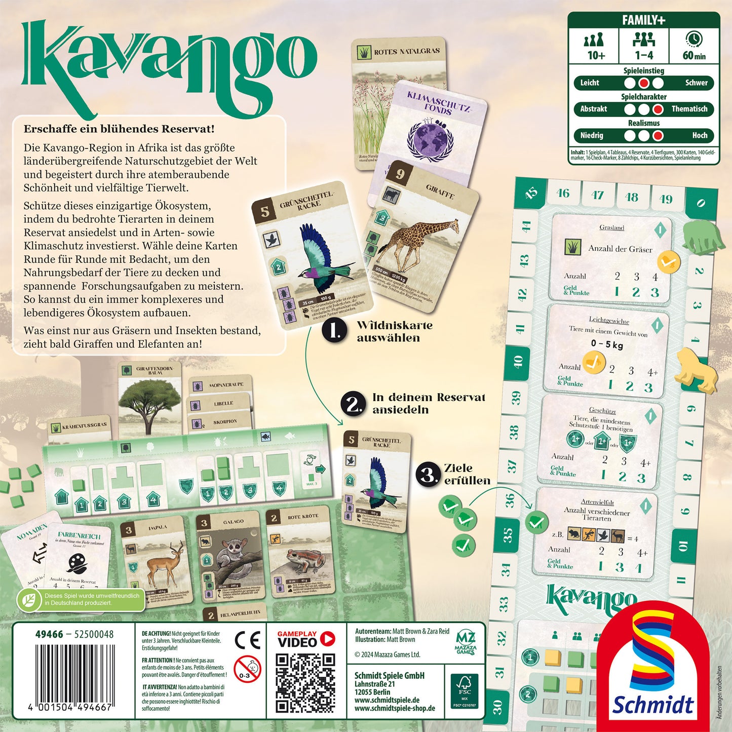 Kavango, Brettspiel