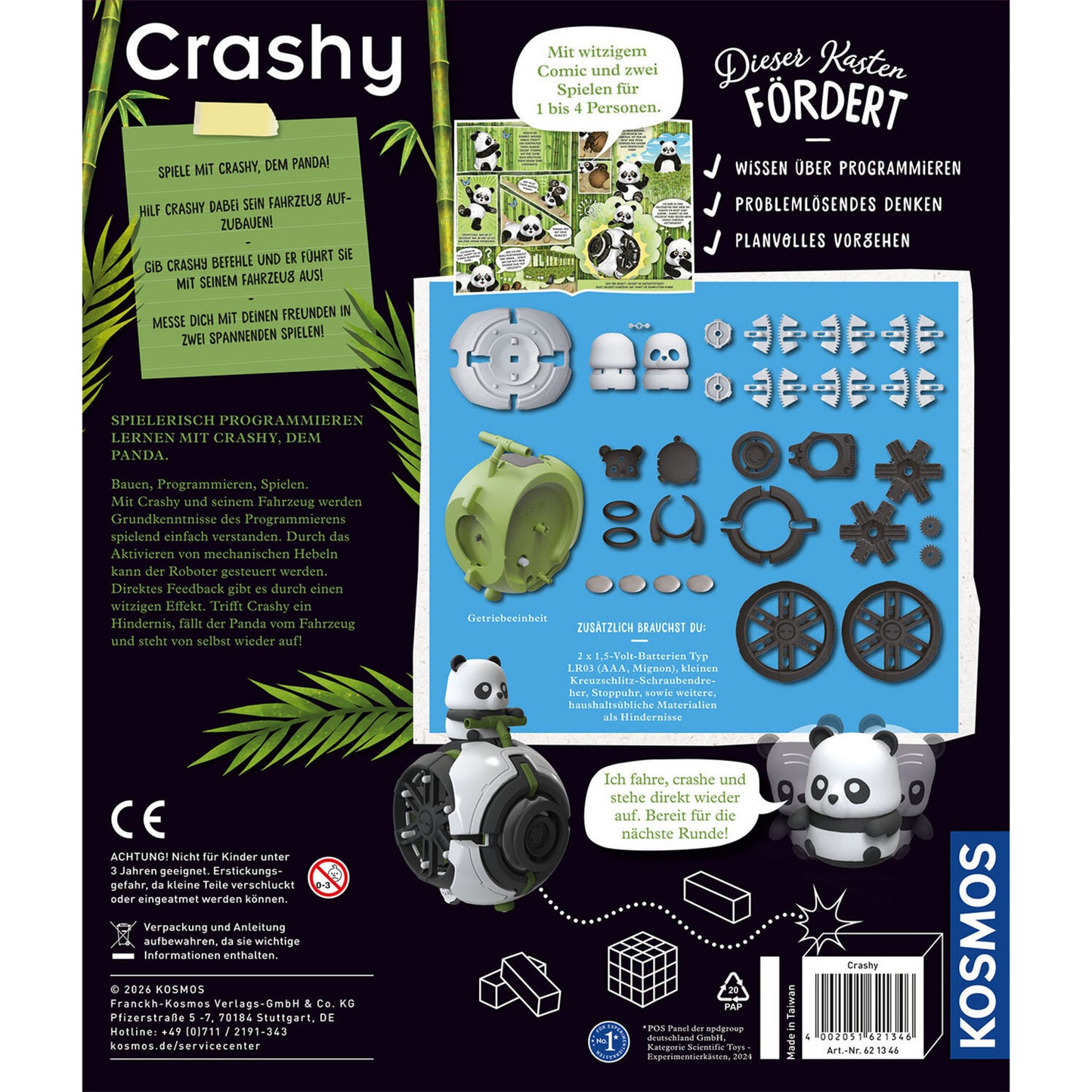Crashy, Experimentierkasten