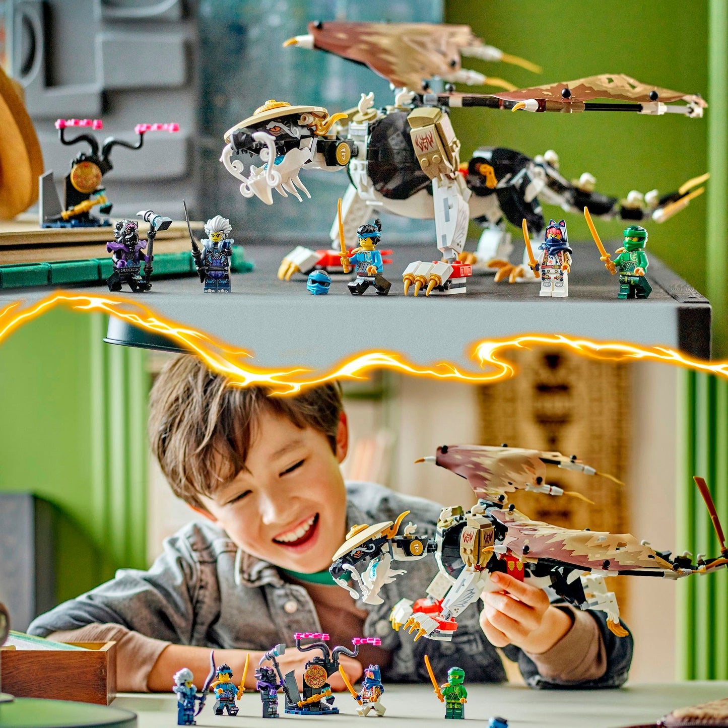 LEGO 71809 Ninjago Egalt der Meisterdrache, Konstruktionsspielzeug