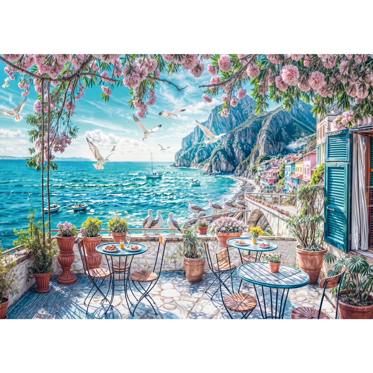 Terrasse am Meer, Puzzle