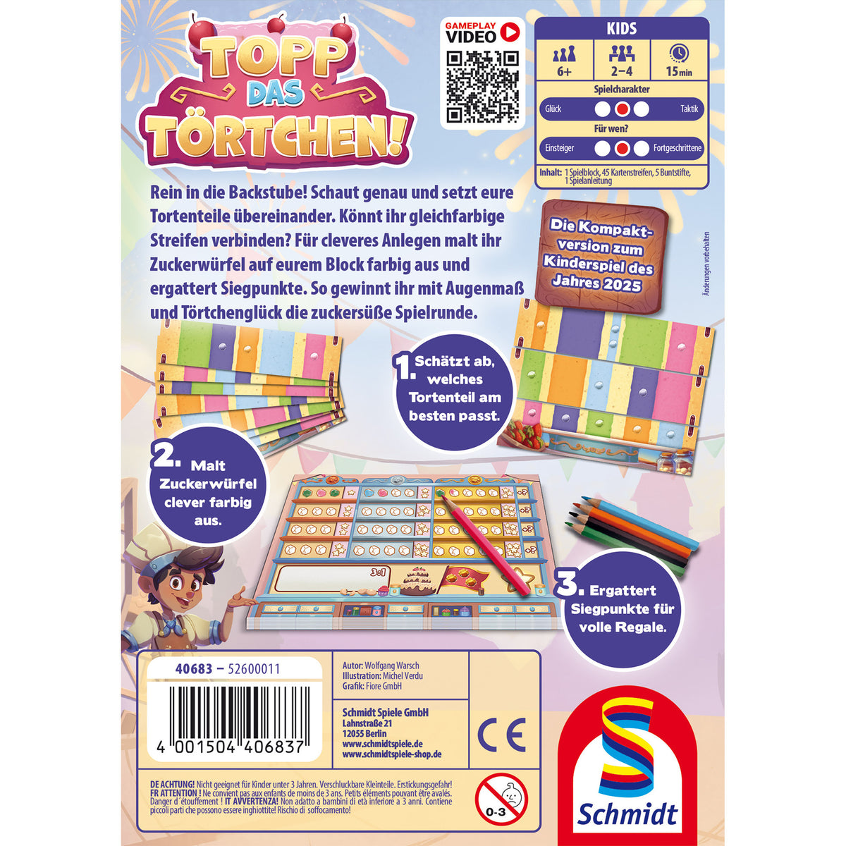 Topp das Törtchen!, Brettspiel