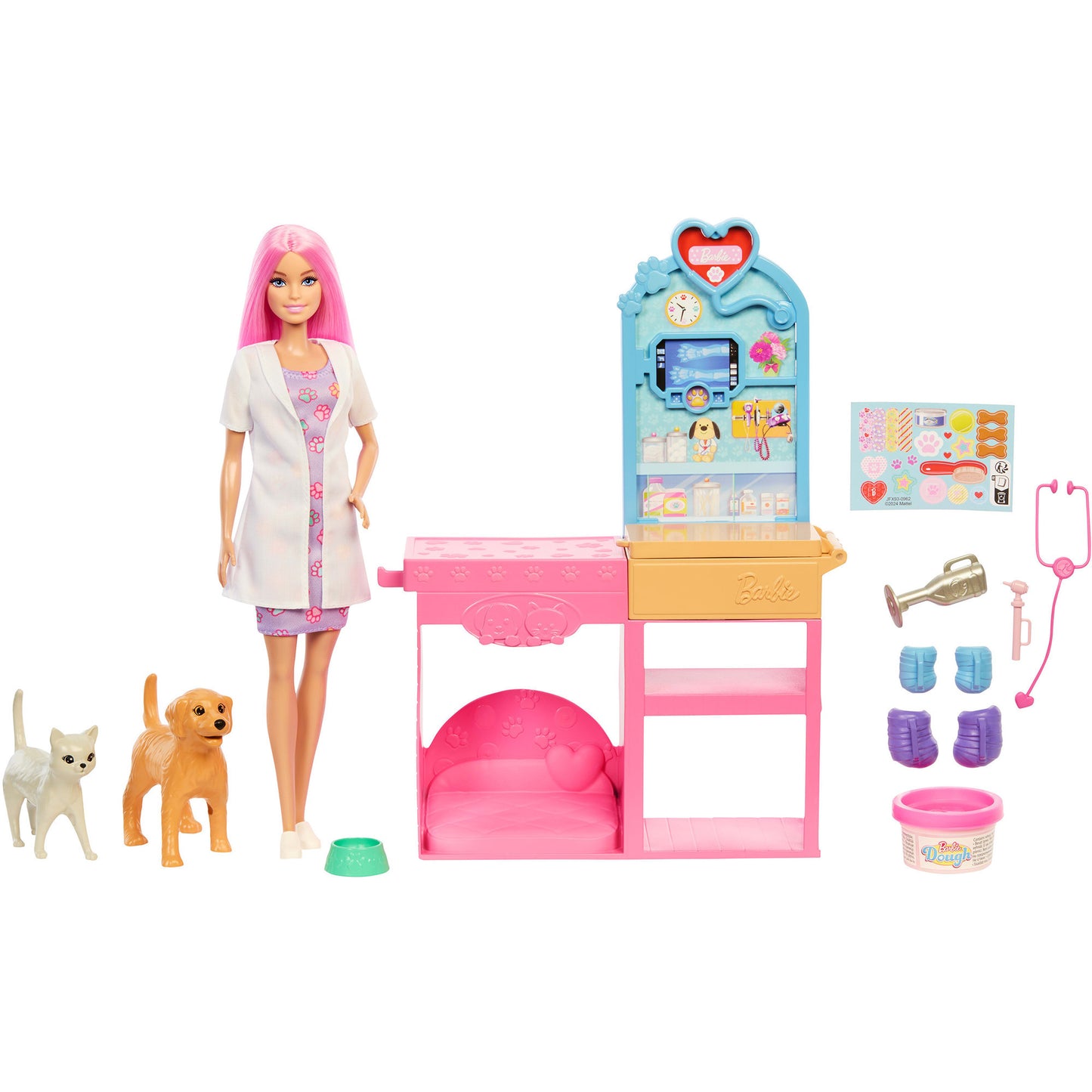 Barbie Gute Besserung Tierkrankenstation Puppe und Zubehör