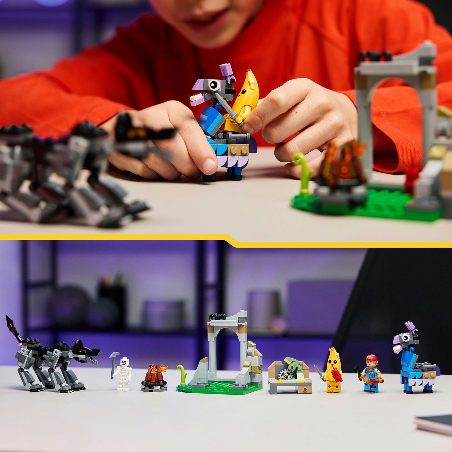 77075 Fortnite Das Lager von Schali und der Zündkerzenkünstlerin, Konstruktionsspielzeug