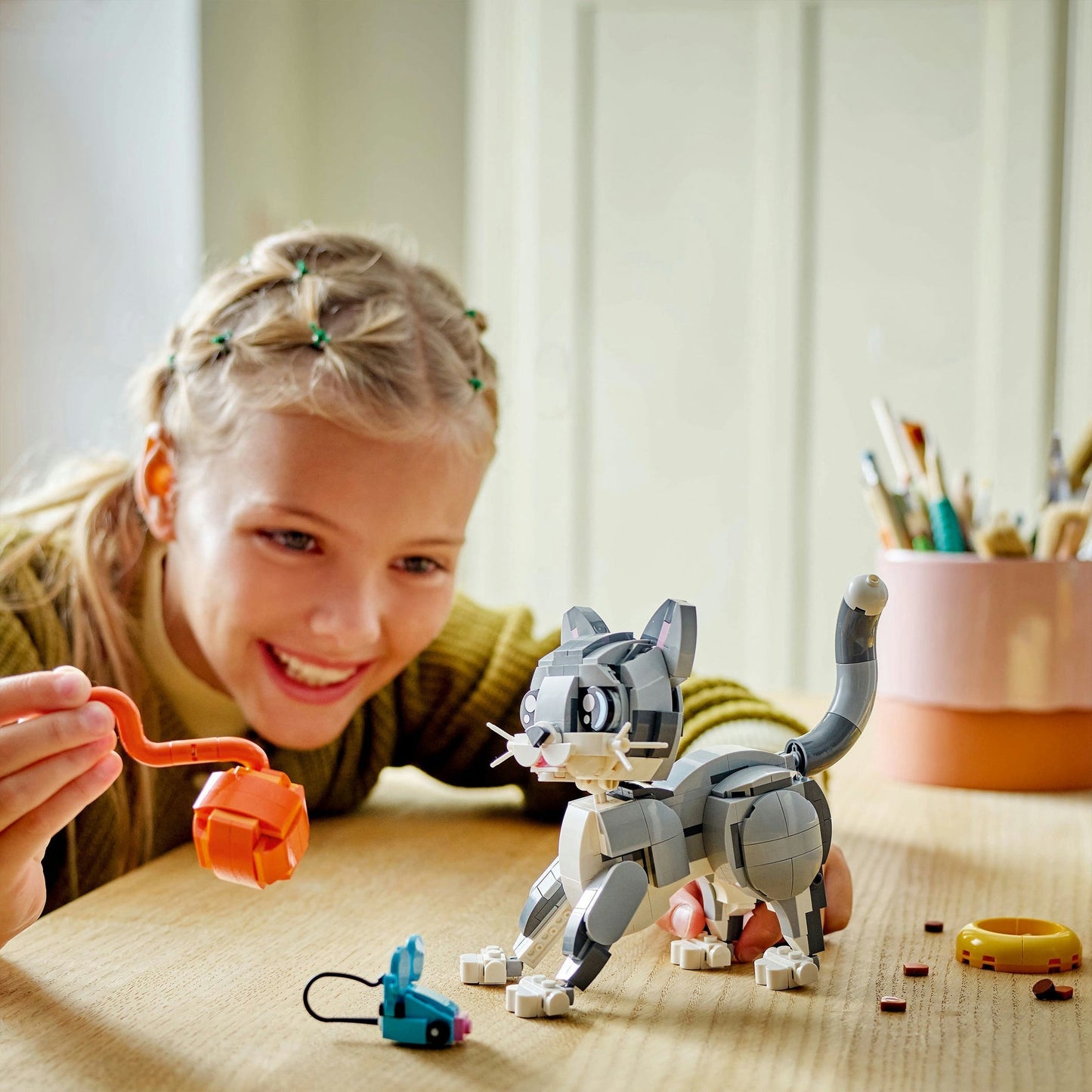 31163 Creator 3-in-1 Graue Katze, Konstruktionsspielzeug