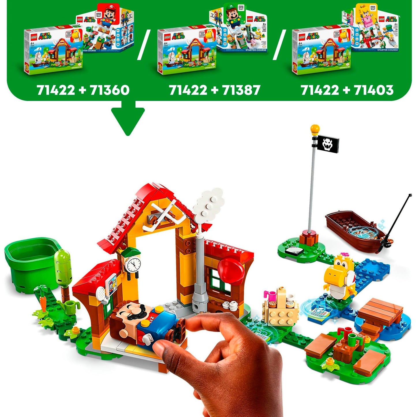 LEGO 71422 Super Mario Picknick bei Mario - Erweiterungsset, Konstruktionsspielzeug