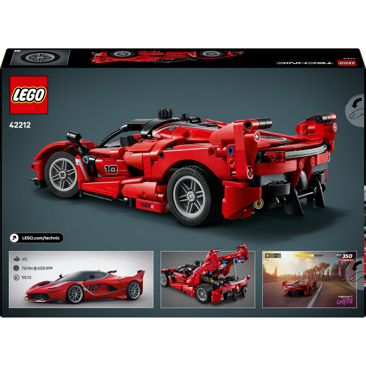 42212 Technic Ferrari FXX K, Konstruktionsspielzeug