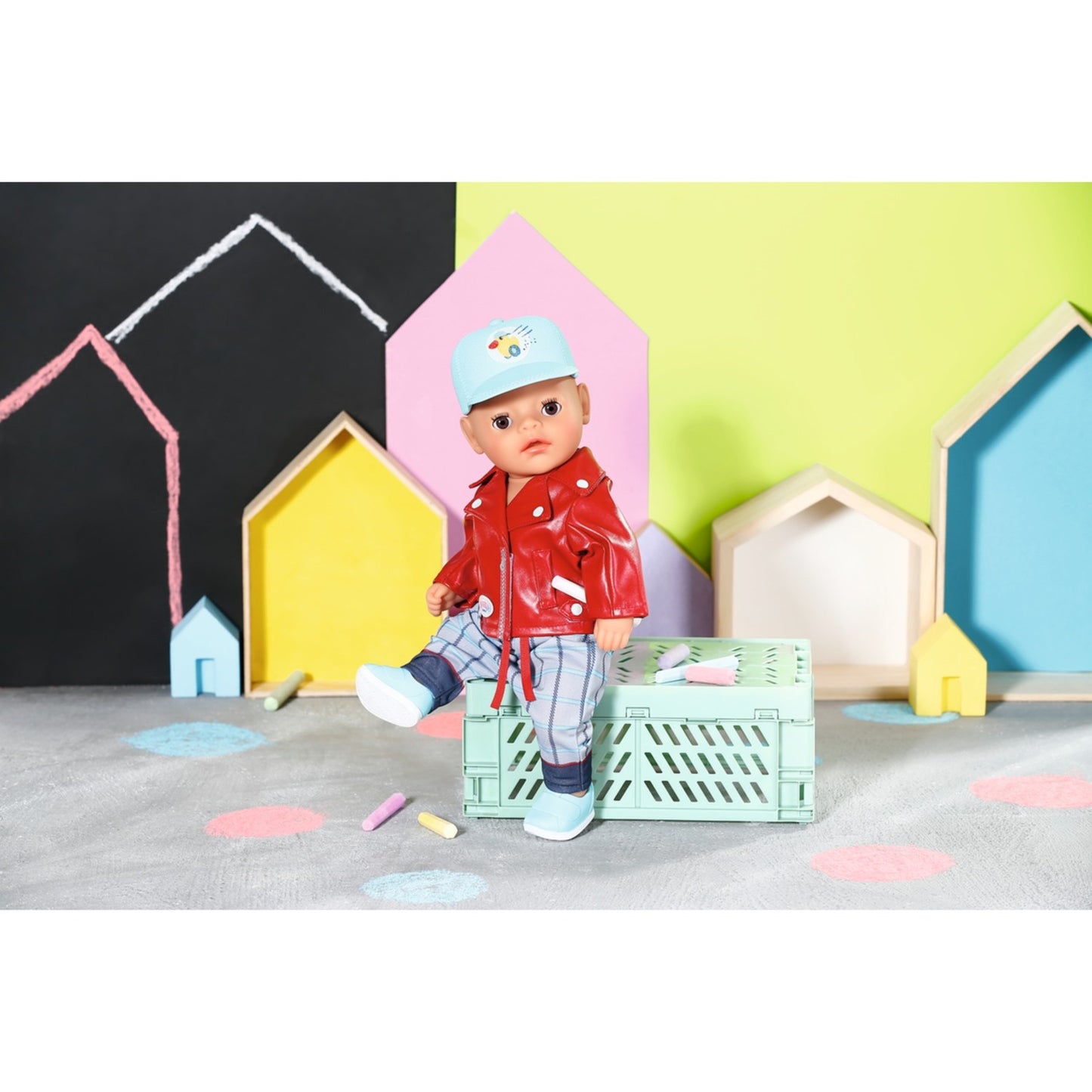 ZAPF Creation BABY born® Little Cool Kids Outfit 36cm (Jacke, Hose, Mütze, Schuhe und Kleiderbügel)