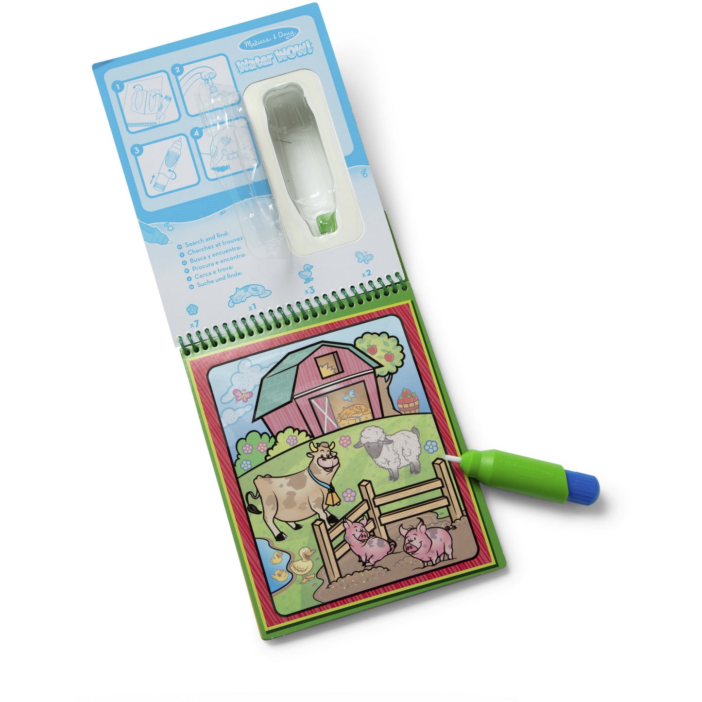Melissa & Doug - Water WOW! Tiere, Malen