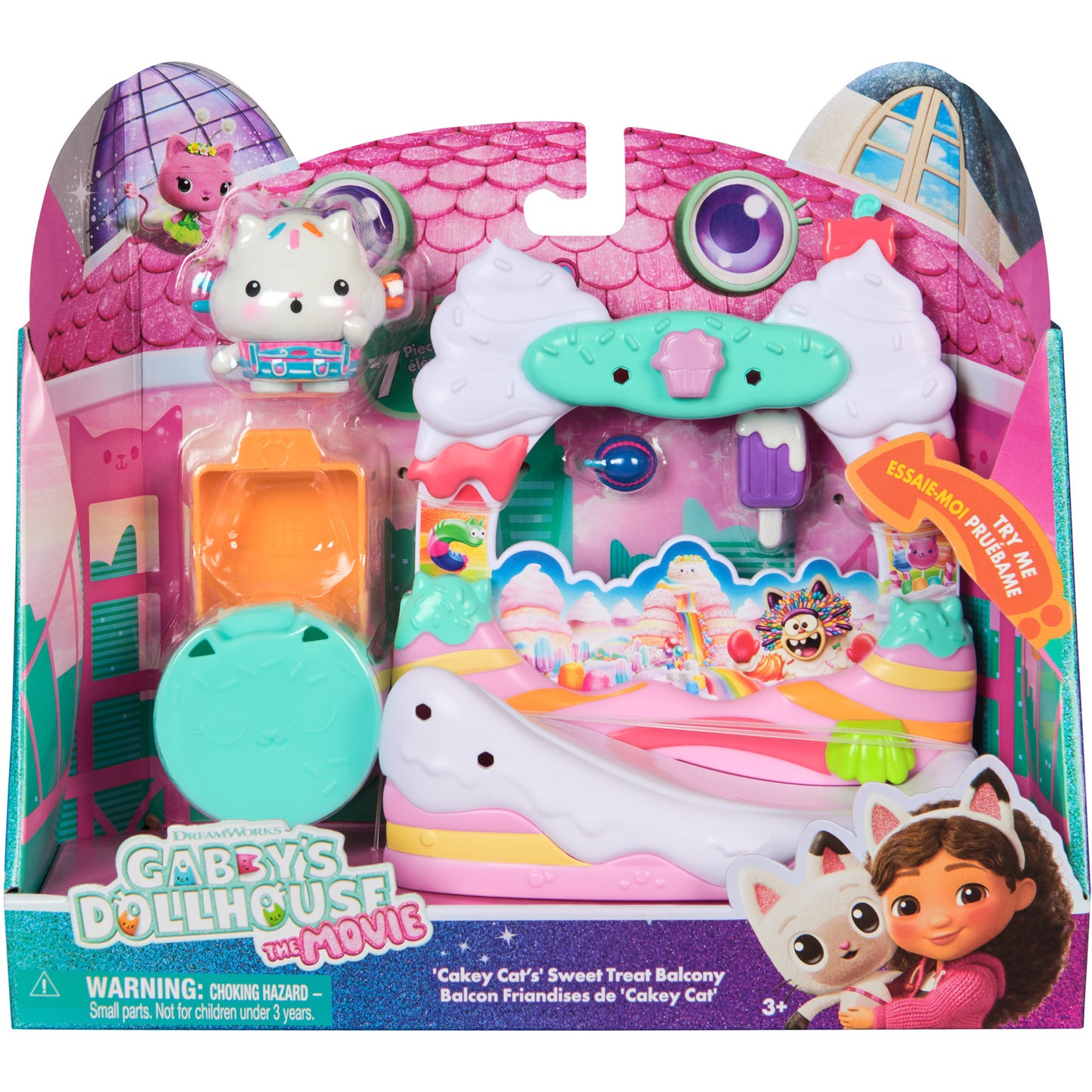 Gabby's Dollhouse: Der Film - Balkon-Spielset Kuchis süsser Balkon, Spielfigur