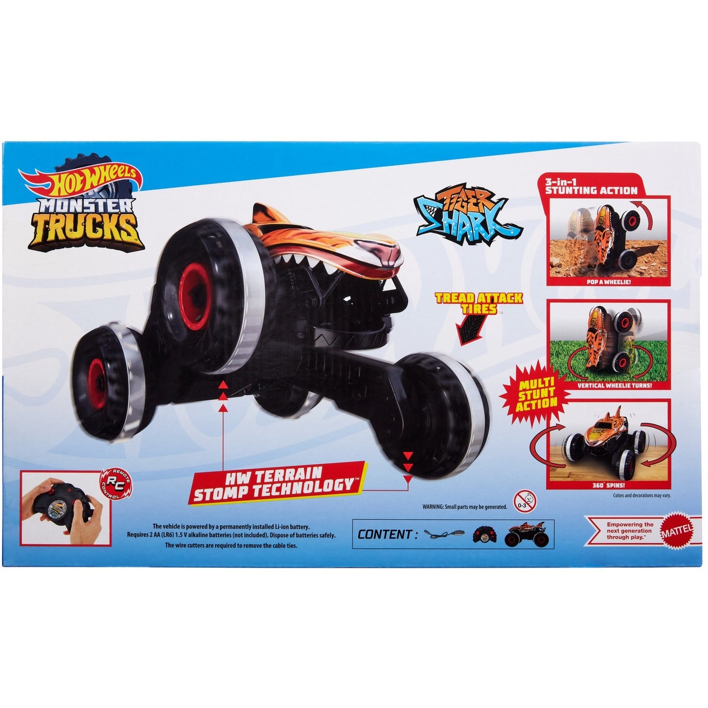 Hot Wheels RC Monster Trucks Tiger Shark 1:15