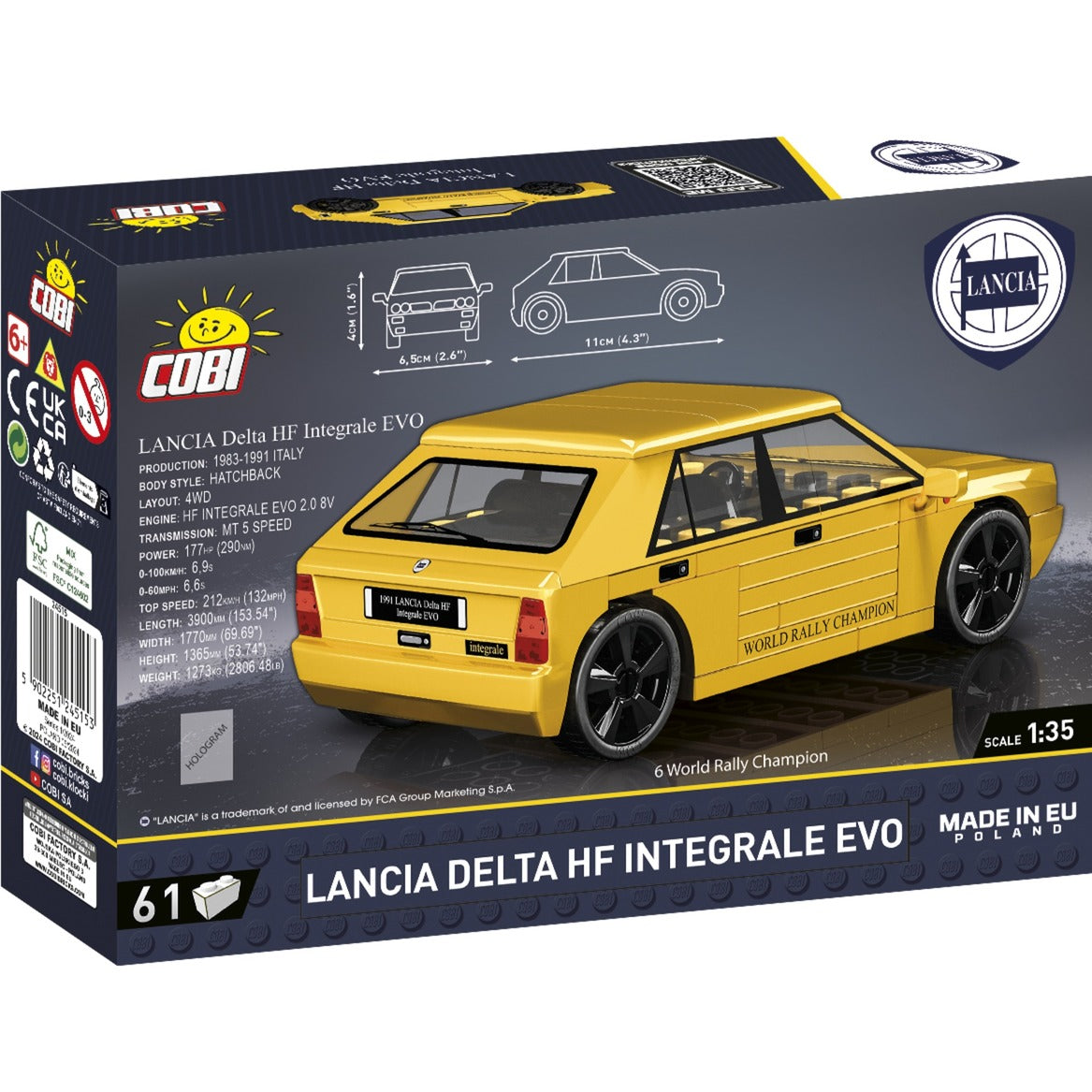 Lancia Delta HF Integrale EVO 1991, Konstruktionsspielzeug